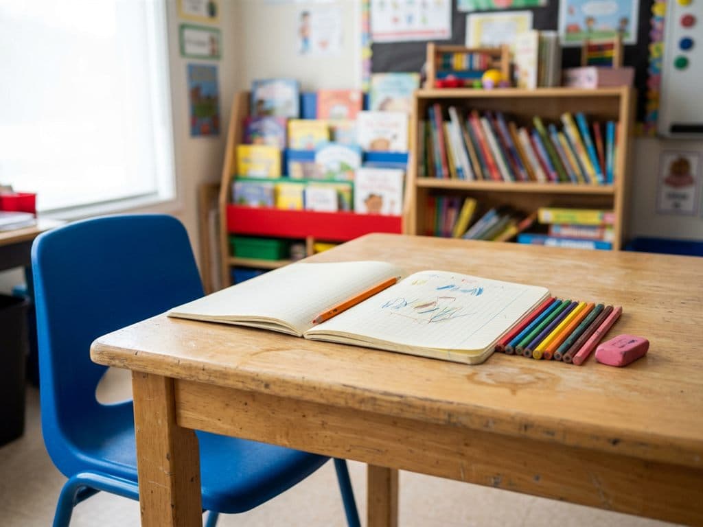 Alumno de Primaria estudiando en Academia R2 Santiago de Compostela